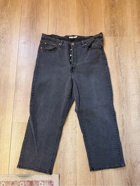 Levi jeans 18W washed out black